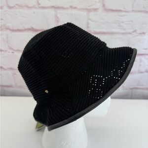 Gucci NWT Malibu Gg Knitted Black Bucket Hat